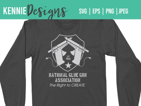 Crafters National Glue Gun Graphics and T-Shirt Designs Review