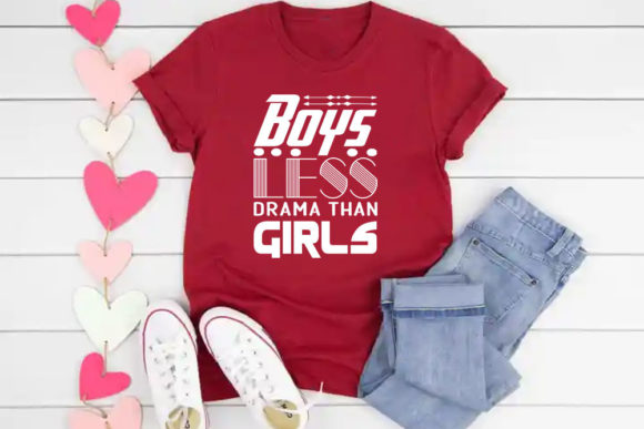 Funny Mom Svg Design, Boys Less Drama Graphics and Print Templates