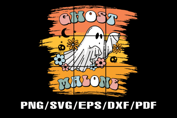 Ghost Malone SVG, Funny Ghost Digital Graphics and Print Templates