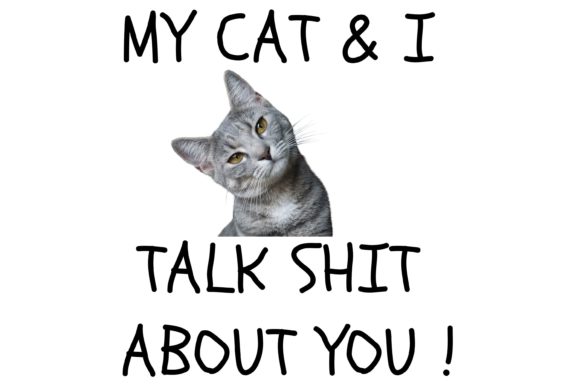 My Cat I Talk About You Funny Cat Embroidery Review