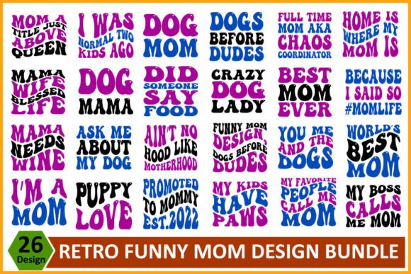 Retro Funny Mom SVG Design Bundle: Graphics and T-Shirt Designs Review