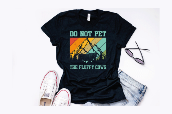 Retro the Fluffy Cows Funny Design Graphics and T-Shirt Designs Review